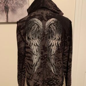 Sinful xl hoodie with angel wings